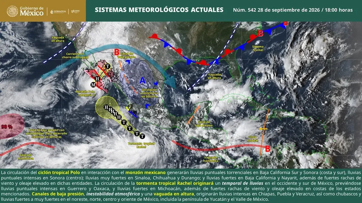 Las autoridades alertan sobre posibles encharcamientos y daños debido a las precipitaciones.