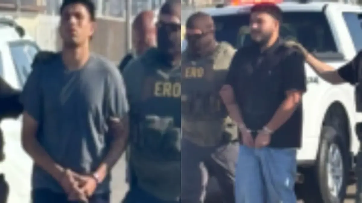 Dos mexicanos fueron entregados a las autoridades de Tamaulipas tras ser buscados por crímenes en su país.