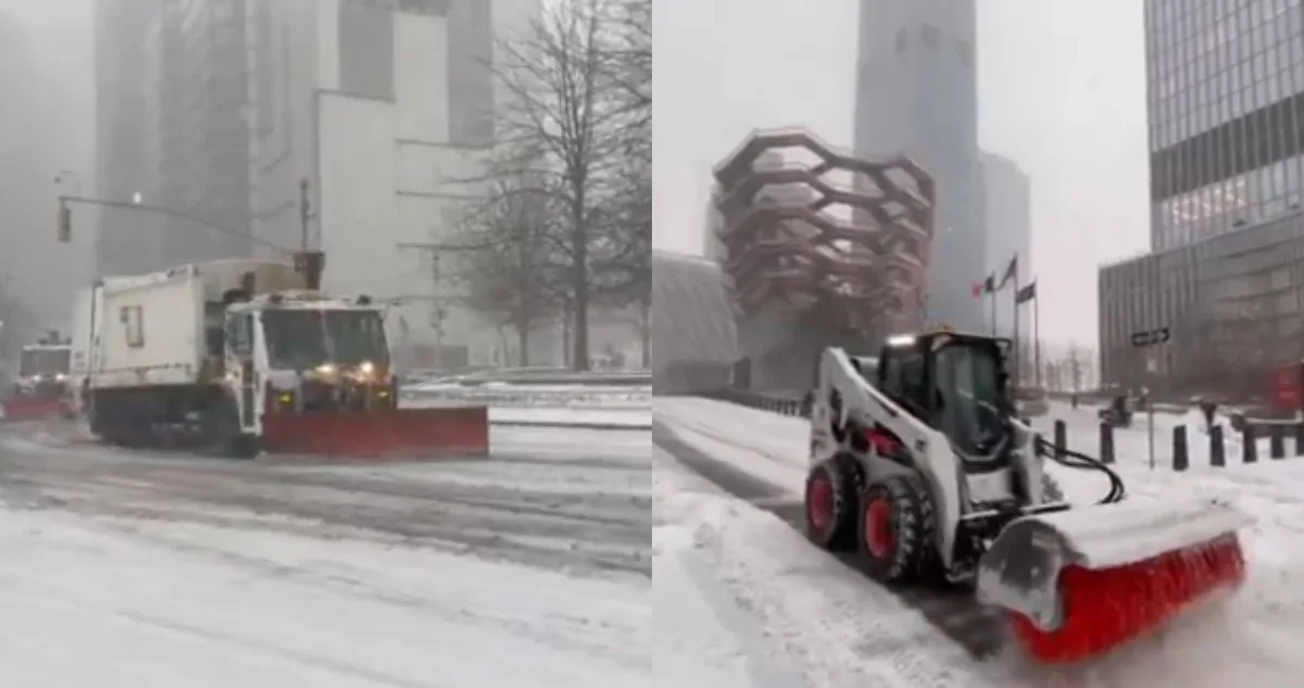 Impacto de la tormenta invernal en Nueva York durante la emergencia.