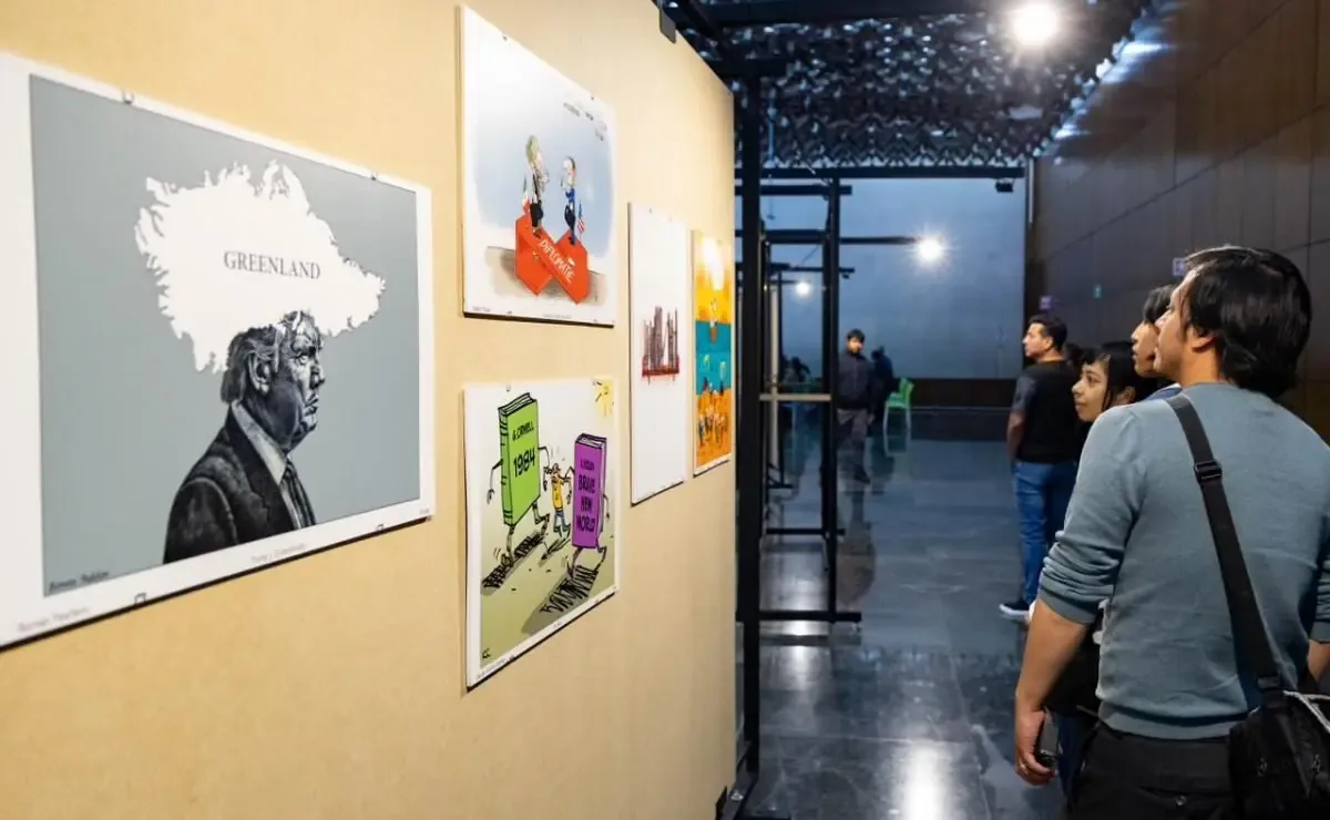 La exposición busca dar visibilidad a la libertad de expresión a través del arte de la caricatura.
