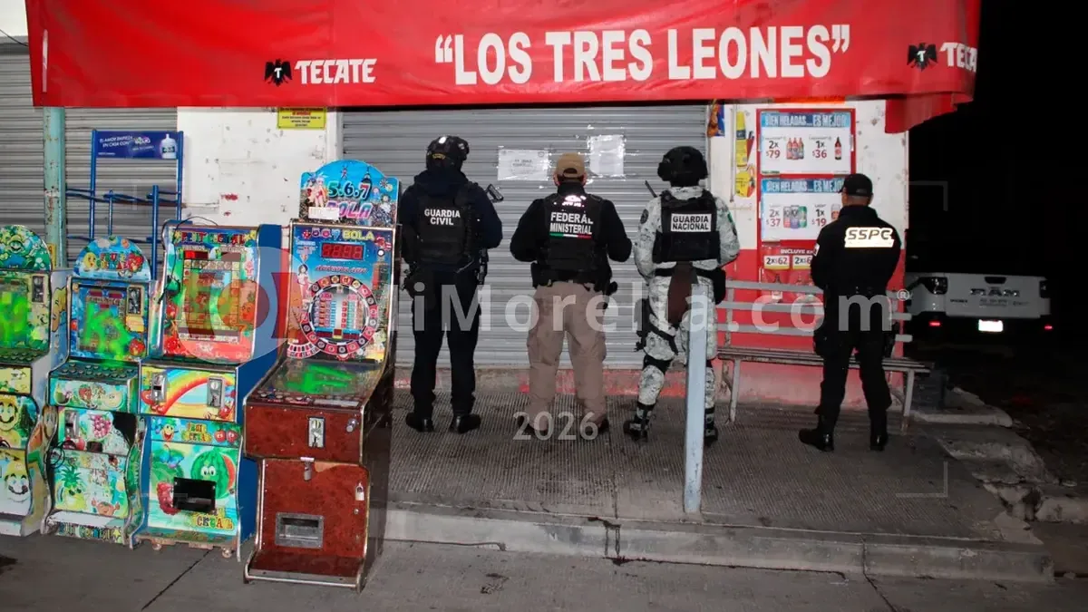 Autoridades realizan cateos por posibles violaciones a la Ley Federal de Juegos y Sorteos.