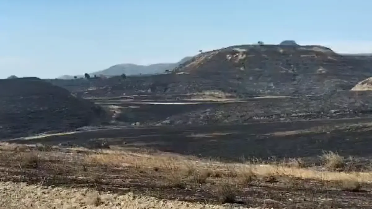 El alcalde Álvaro Domec describe la situación crítica del incendio forestal que amenaza la comunidad de Robres.