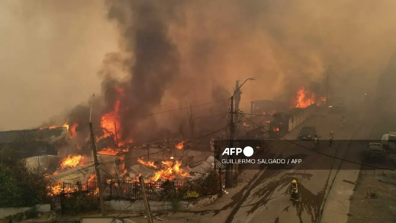 Incendios en el sur de Chile: la situación de emergencia se agrava.