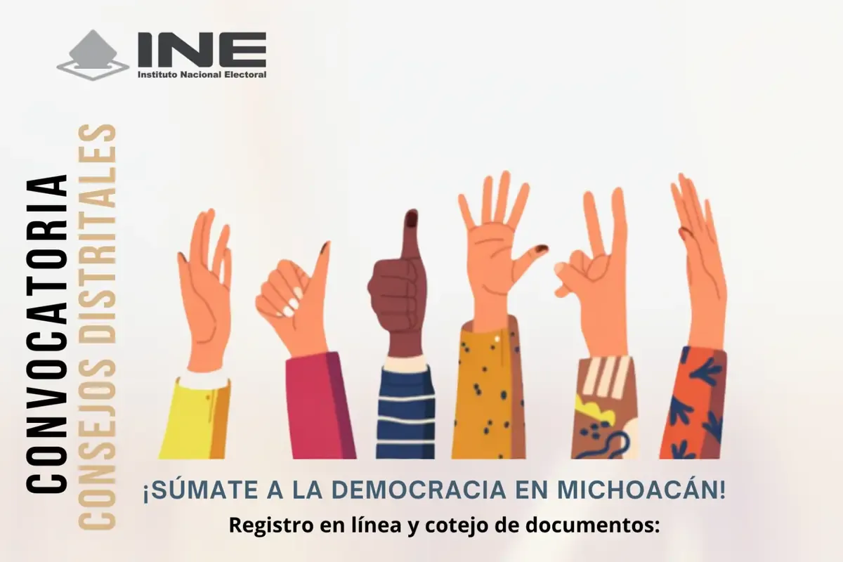 La ciudadanía podrá postularse para ser consejero electoral en varios distritos del estado.