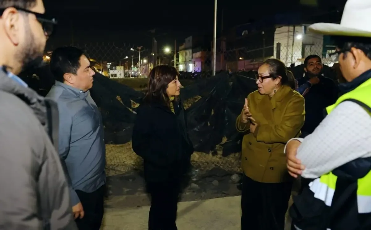 "Inicio de la construcción de Senderos Seguros en Ecatepec."