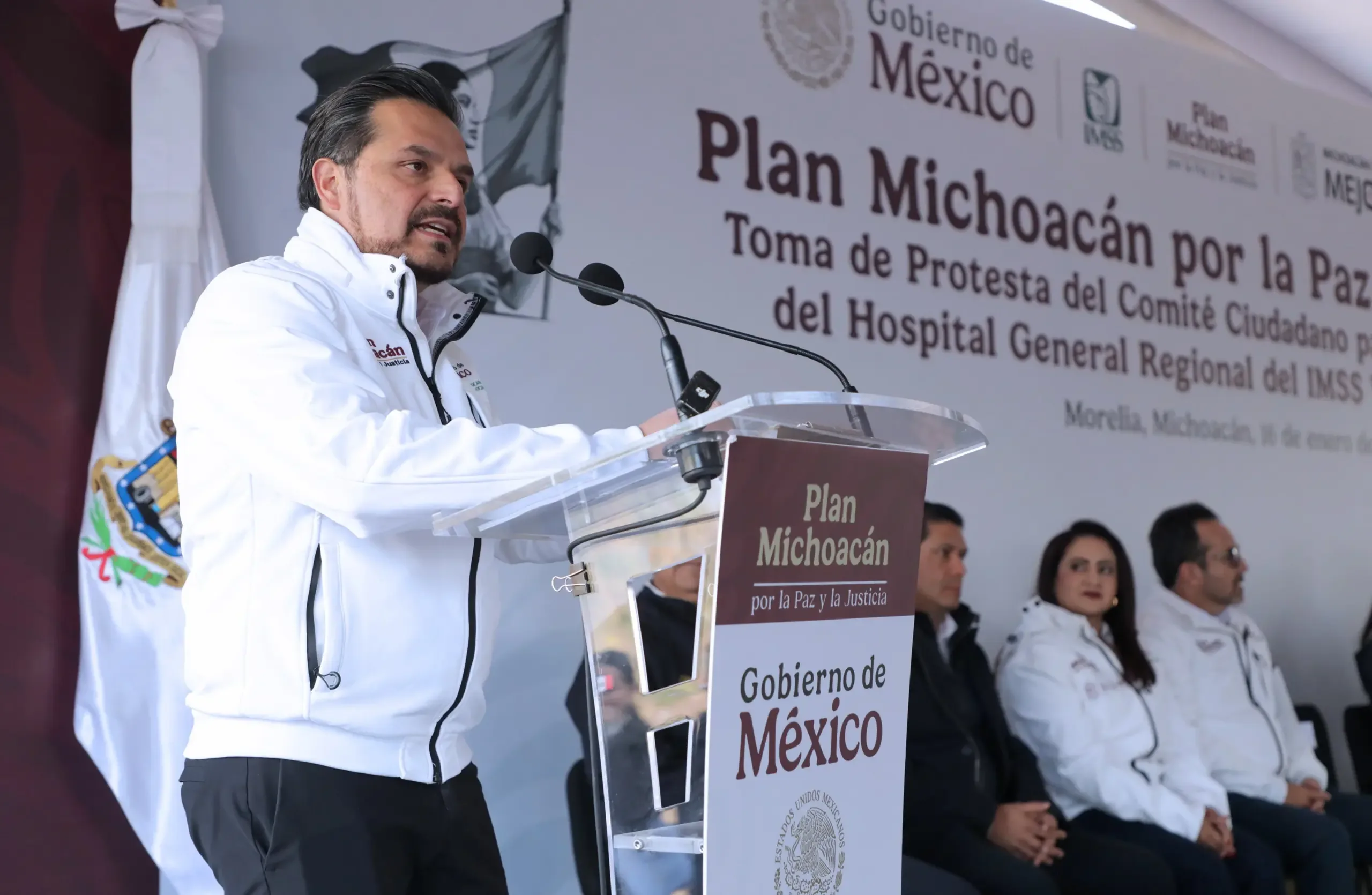 "Inicio de la construcción del nuevo hospital del IMSS en Morelia, Michoacán."