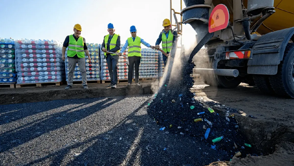 Innovador asfalto podría reducir desechos plásticos y costos de mantenimiento vial.