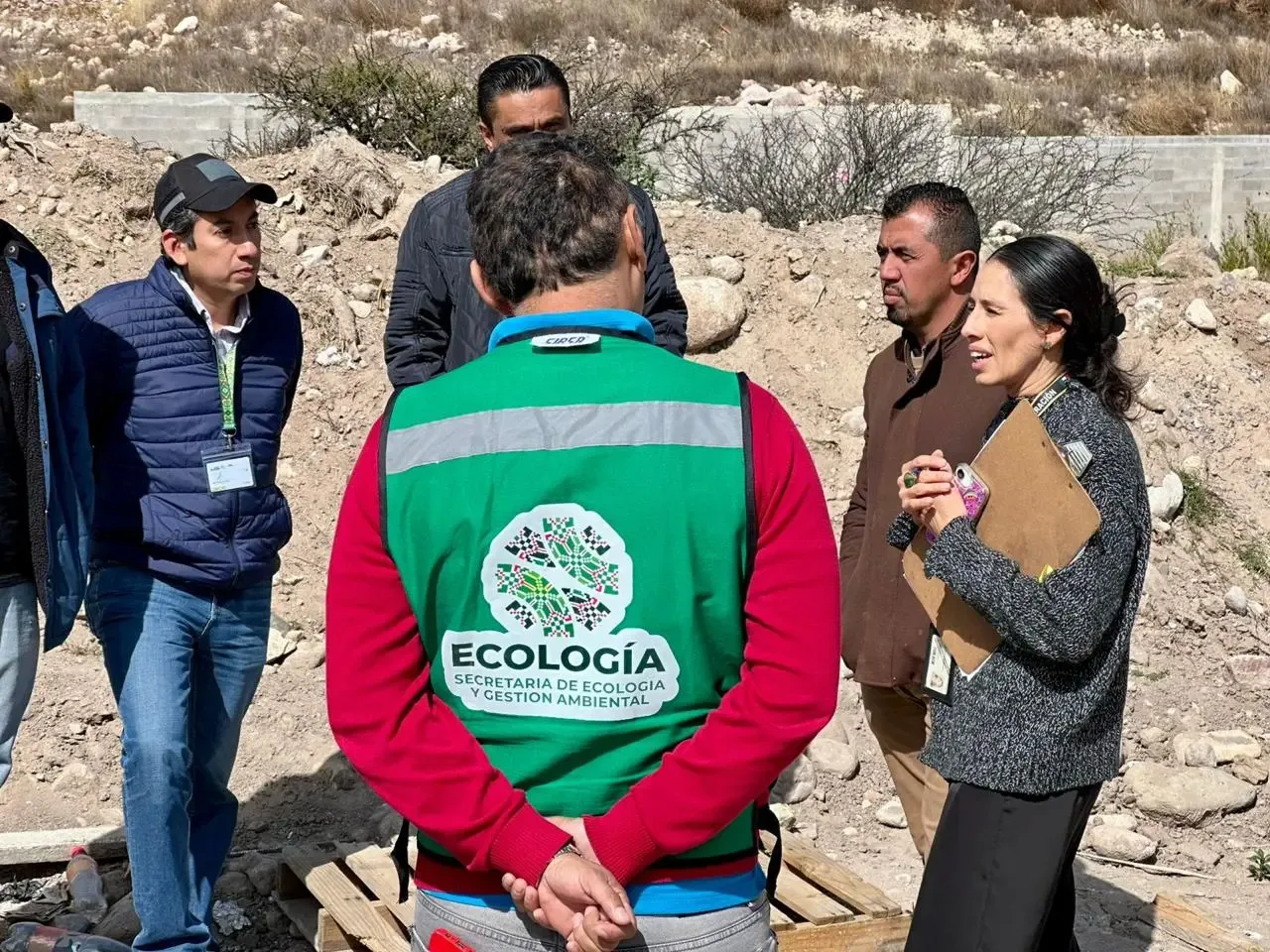 Inspección en el Río Calabacillas por parte de la Secretaría de Ecología y Gestión Ambiental.