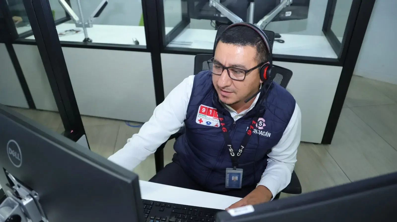 "Instalaciones del C5 de Michoacán, clave en la seguridad del estado."