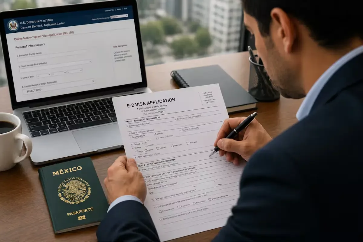 La visa E-2 permite a inversionistas mexicanos operar legalmente en EE.UU.