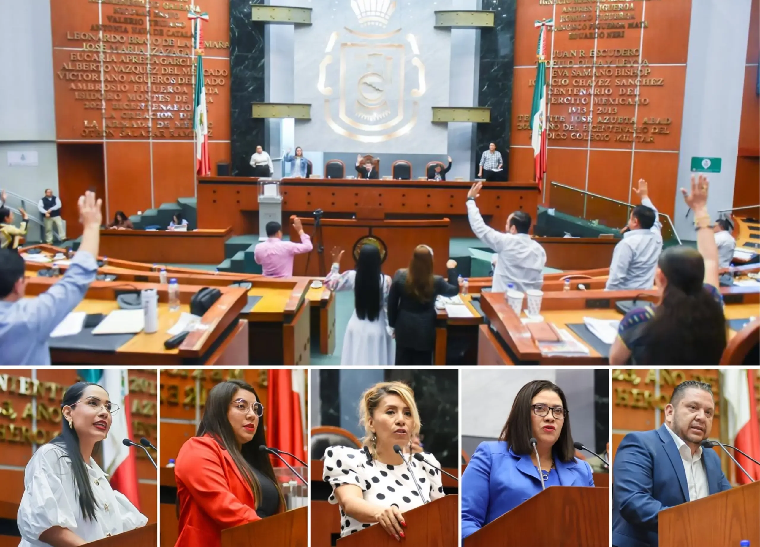Integrantes del Congreso de Guerrero discuten reformas al registro civil.