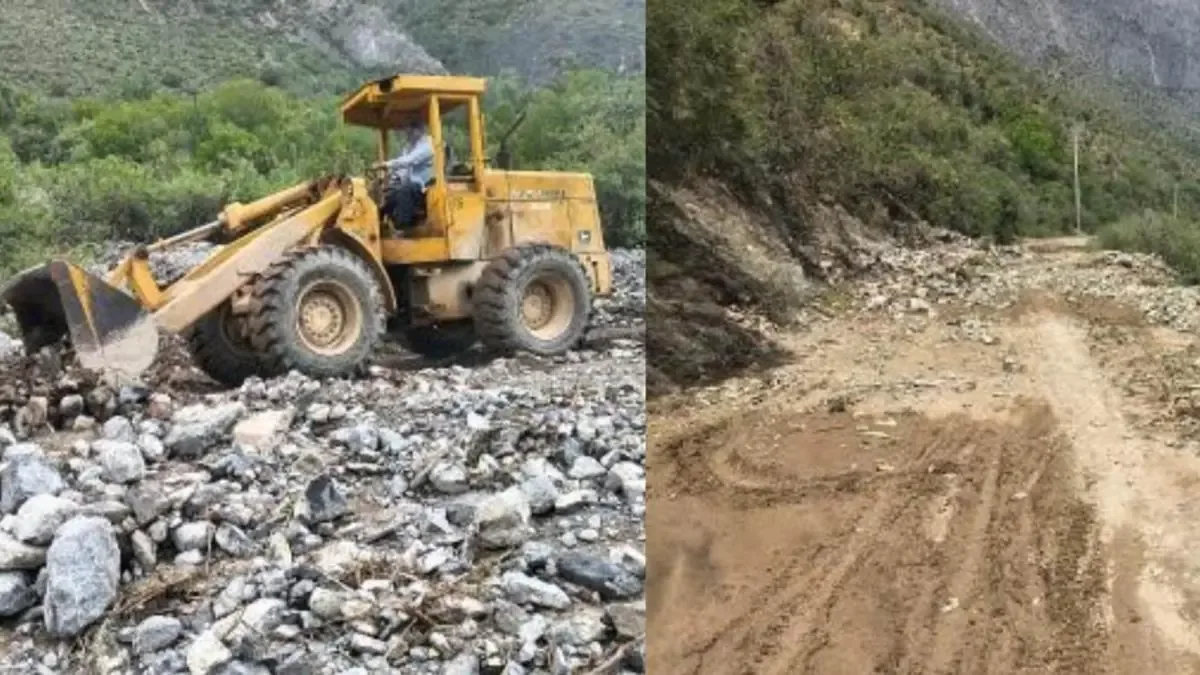 Las lluvias intensas en Coahuila provocaron el cierre de un camino vital para varias comunidades.