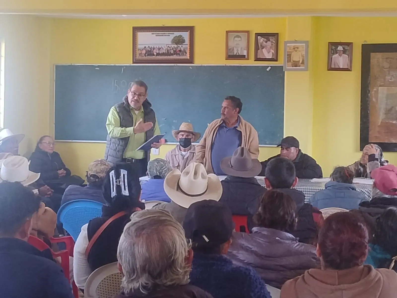 Intervención en la asamblea para restaurar la laguna de Tecocomulco en Hidalgo.