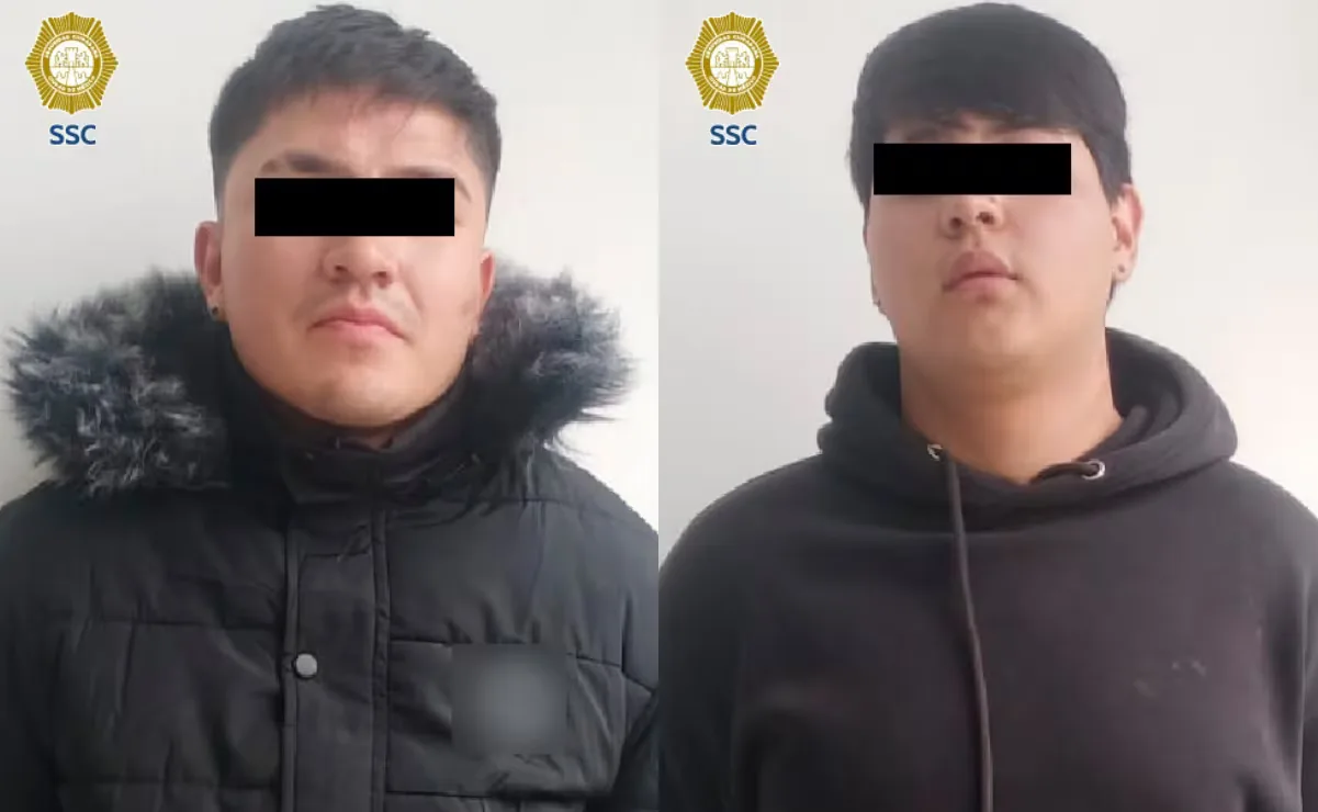 Intervención policial durante la captura de extorsionadores en Álvaro Obregón.