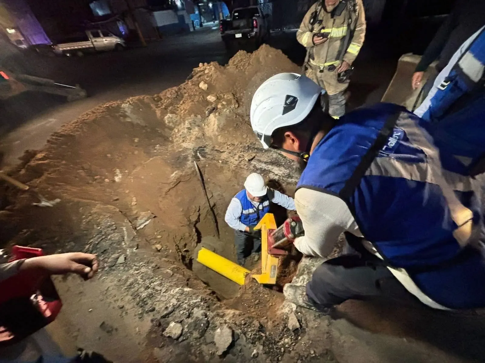 Intervención urgente tras fuga de gas en la Zona Centro de Tijuana.