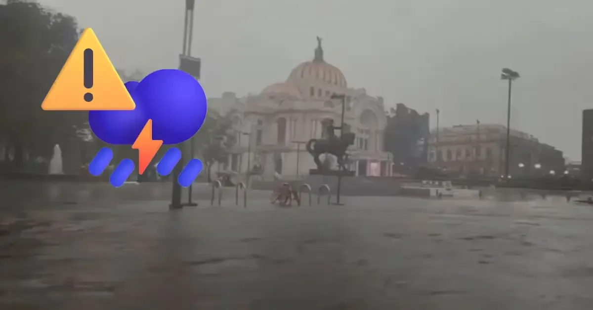 Fuertes lluvias provocan encharcamientos severos en la alcaldía Cuauhtémoc, generando caos en el tráfico y la movilidad.