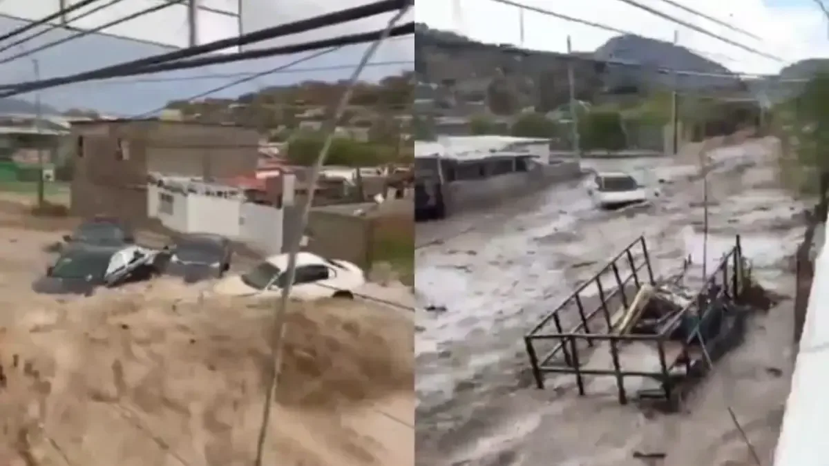 Fuertes lluvias inundaron calles y causaron emergencias en Ciudad Juárez, afectando vehículos y la infraestructura local.