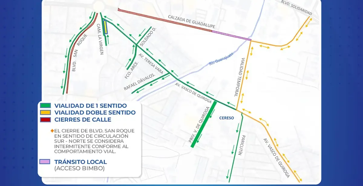 La construcción del puente plantea rutas alternas para mitigar afectaciones en la movilidad de Irapuato.