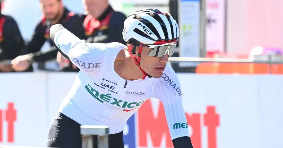 El ciclista mexicano mostró gran desempeño, quedando a 25 segundos del podio.