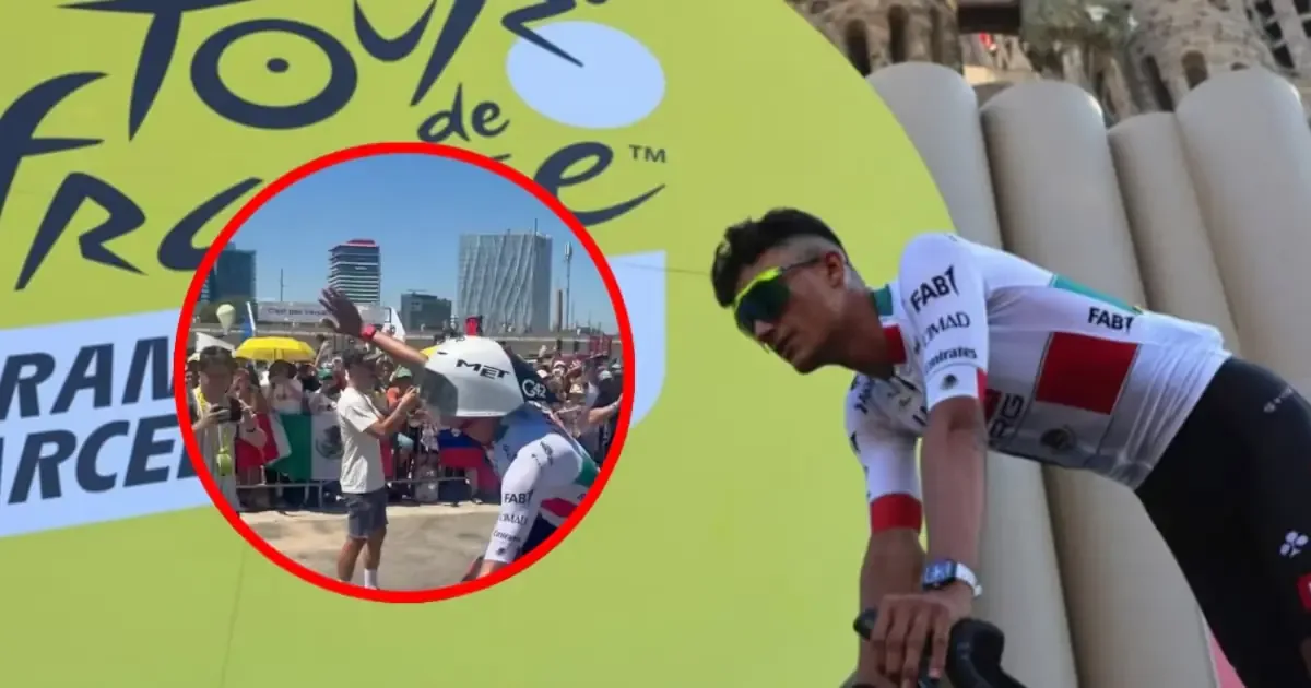 Isaac del Toro recibe apoyo masivo de fanáticos en su debut en el Tour de Francia.