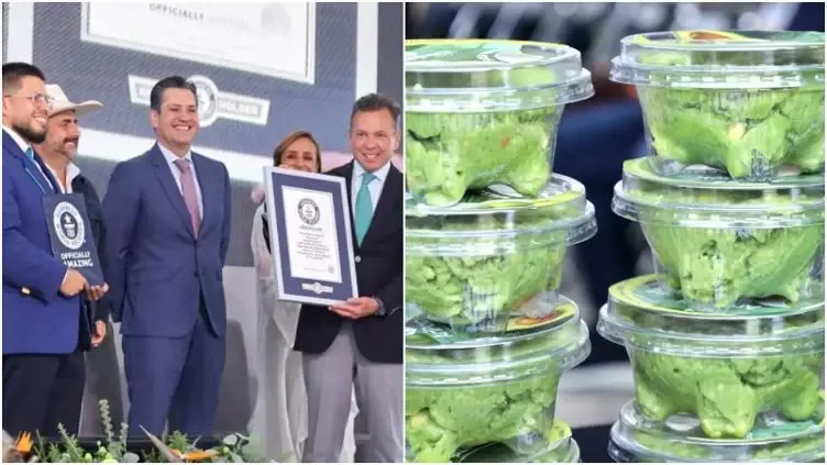 Más de 800 personas se unieron para crear un guacamole de 12,646 kilos en Zapopan, Jalisco.