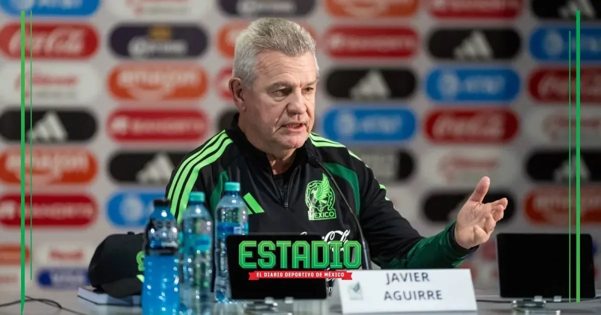 Javier Aguirre durante la conferencia de prensa previo al amistoso contra Panamá.