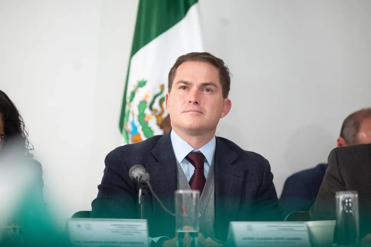 Javier López Casarín, alcalde de Álvaro Obregón, durante su denuncia de acoso.