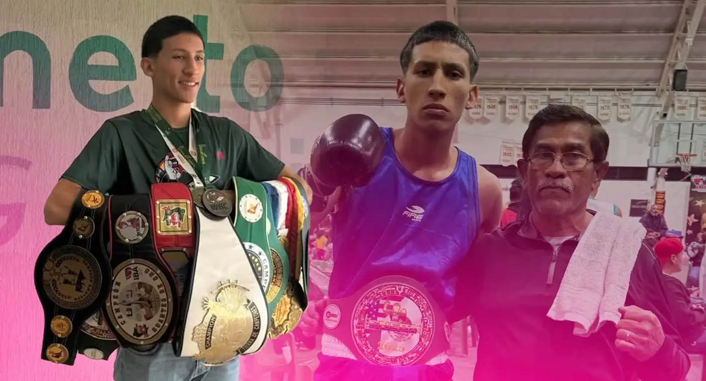 Joaquín Molina, boxeador sonorense, se prepara para el Torneo 'Verde y Oro'.