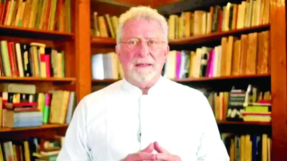 José Alberto Abud Flores, exrector de la Universidad Autónoma de Campeche, durante la entrevista.