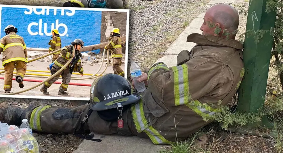 José Alberto Dávila, con 27 años de servicio, estuvo en la línea de fuego durante más de seis horas.