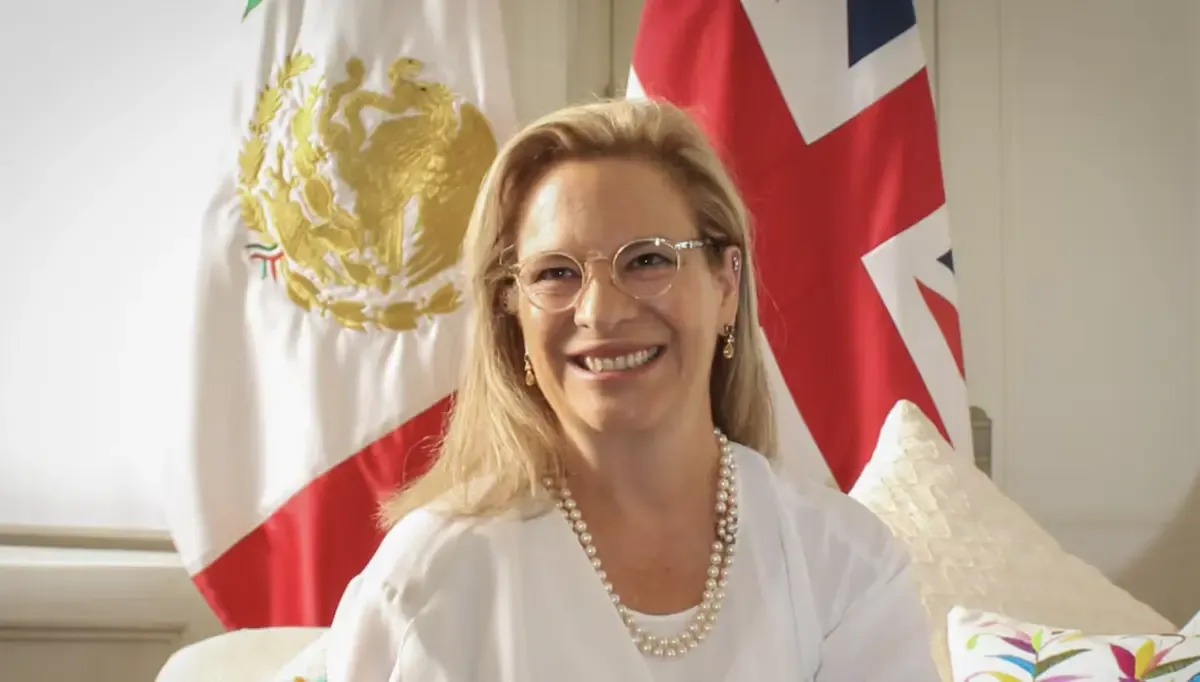 Josefa González-Blanco durante su gestión como embajadora en el Reino Unido.