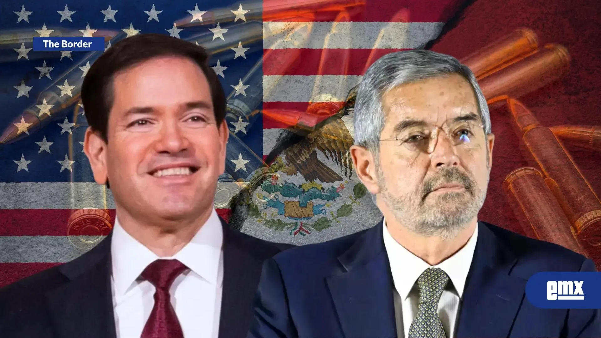 "Juan Ramón de la Fuente y Marco Rubio durante la conversación sobre seguridad bilateral."