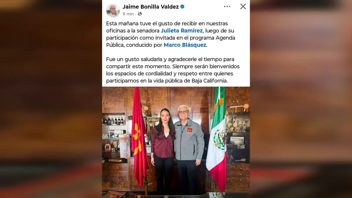 La reunión entre Ramírez y Bonilla refleja tensiones políticas en Baja California y la influencia de Morena.