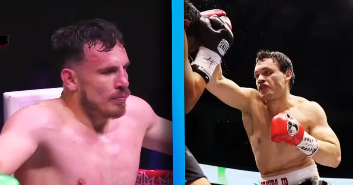 Julio César Chávez Jr. tras su victoria en la Arena San Luis Potosí.