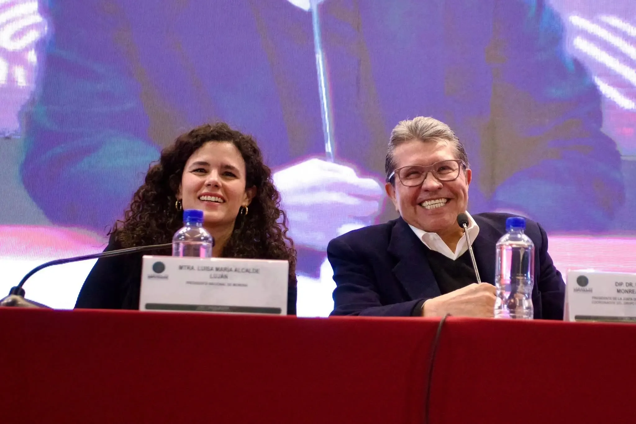 Jóvenes afilados a Morena en la IV Reunión Plenaria de Diputados Federales.