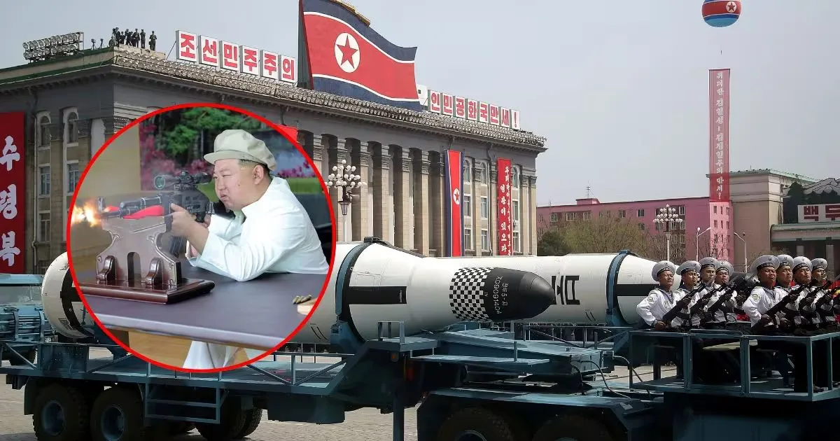 Kim Jong-un supervisando prueba de misiles en Corea del Norte.