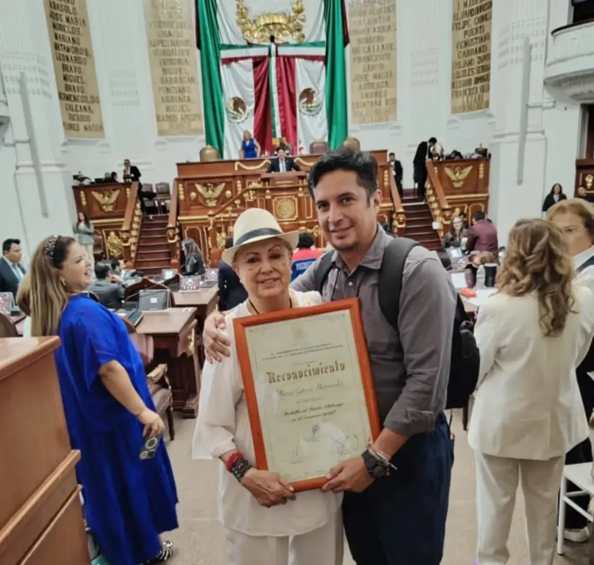 La activista es homenajeada en México por su defensa de los derechos de inmigrantes.