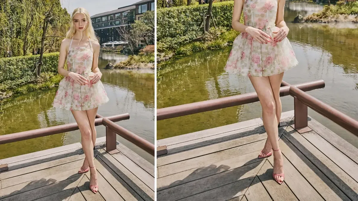 La actriz presenta su película y marca tendencia con un estilo primaveral encantador.