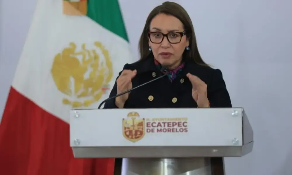 La alcaldesa Azucena Cisneros presenta el operativo Tormenta 2026 en Ecatepec.