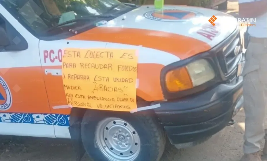 La ambulancia de Papanoa, fuera de servicio por fallas mecánicas.