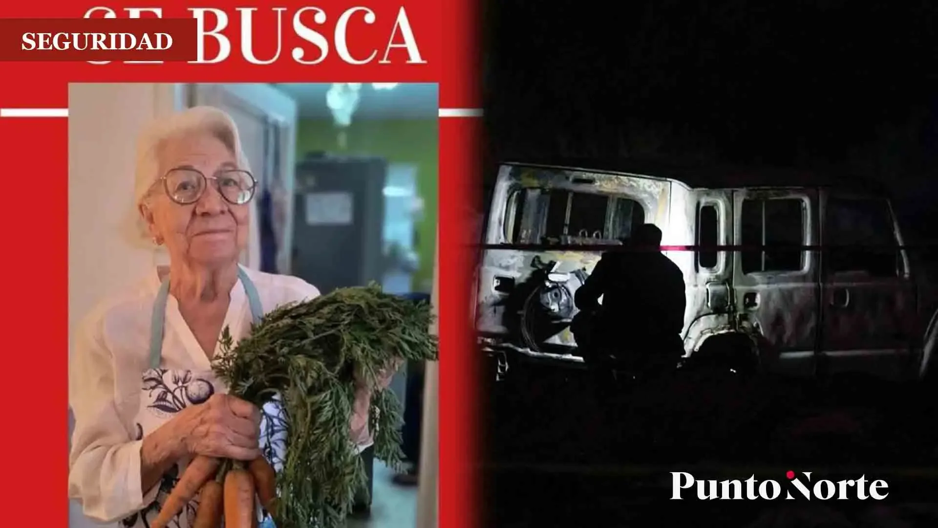 La camioneta Suzuki Jimmy de Sylvia Lara fue hallada incendiada en un terreno baldío.