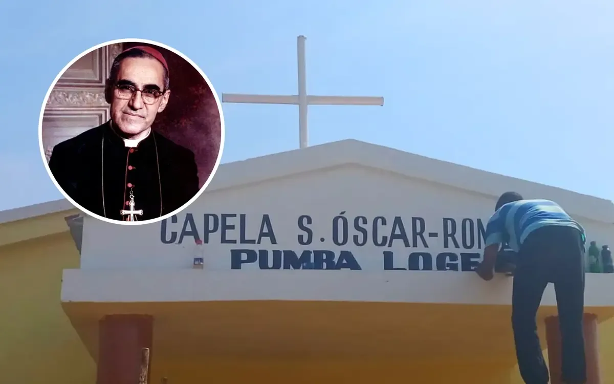 Una comunidad angoleña encuentra esperanza en la figura del santo salvadoreño.