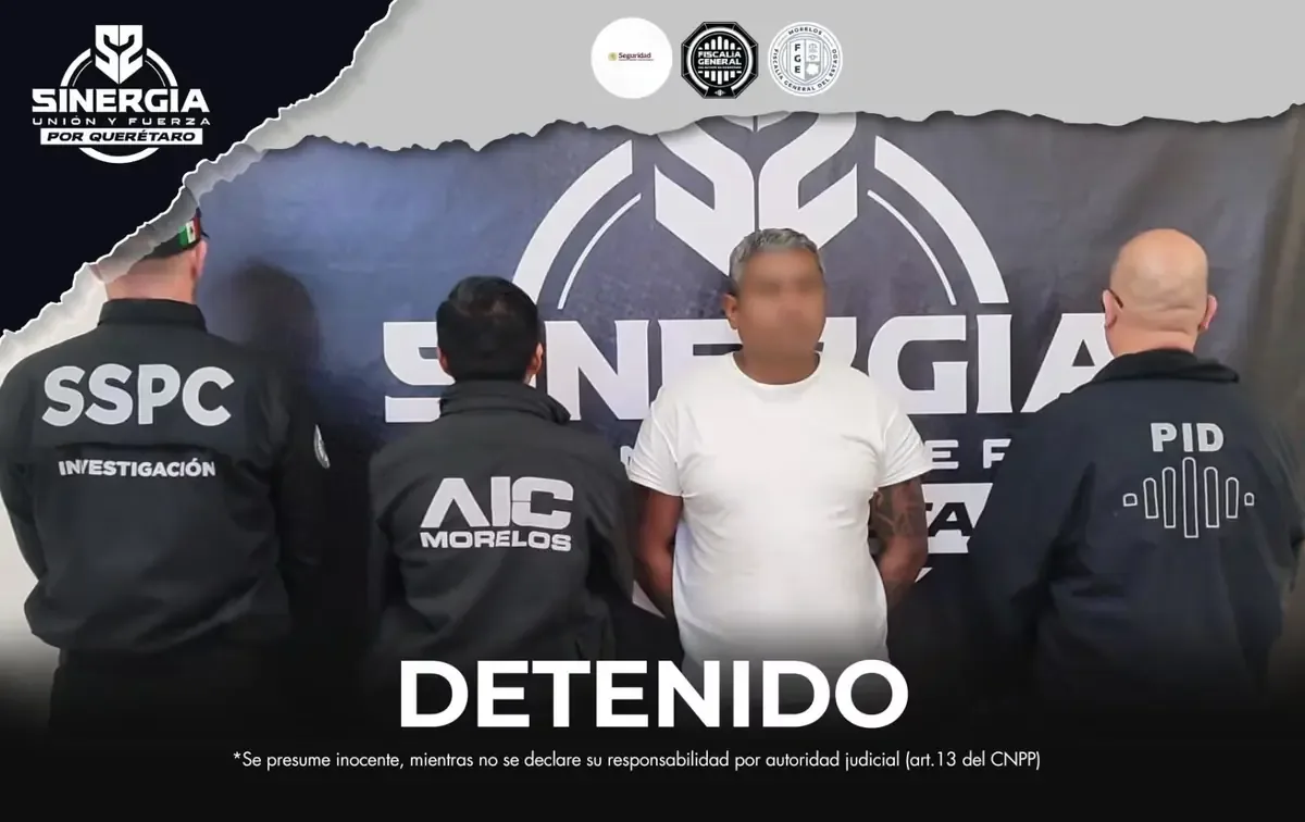 La captura se realizó en la autopista México-Querétaro, destacando la cooperación interinstitucional para el cumplimiento de órdenes de aprehensión.