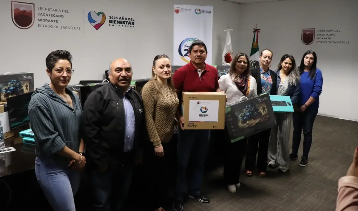 La colaboración entre el gobierno y club migrante mejora la educación en el municipio.