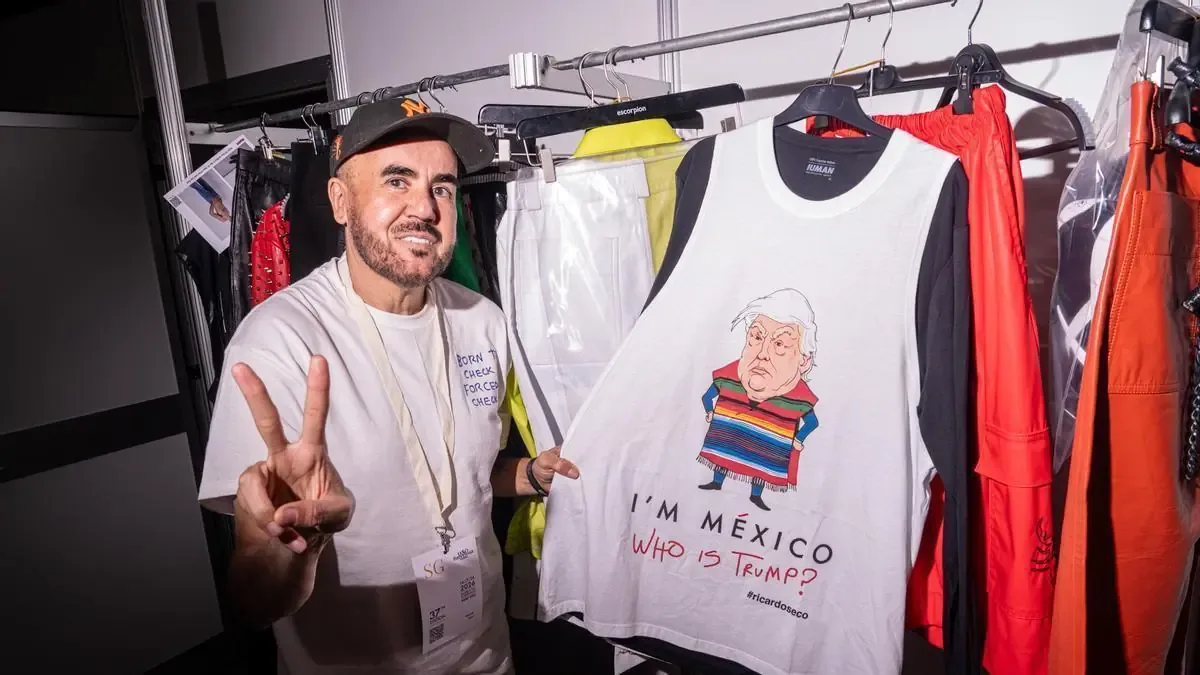 La colección del diseñador mexicano aborda la identidad y la migración con un enfoque personal y político.