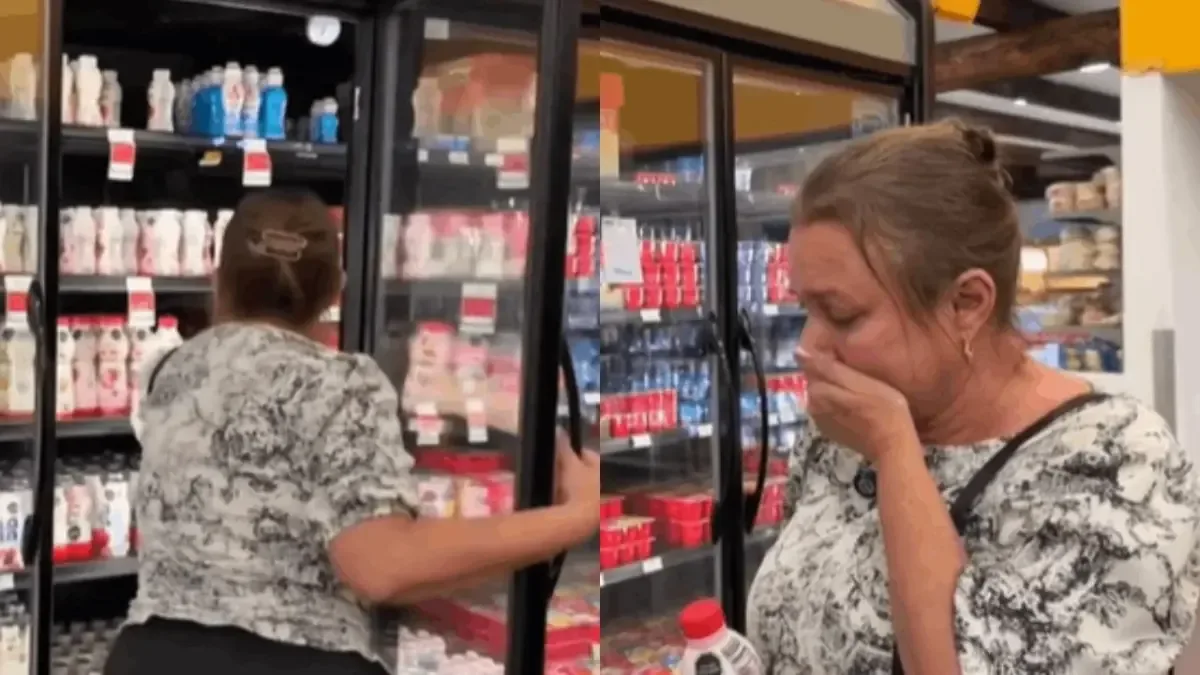 La conmovedora reacción de una mujer al descubrir la variedad de productos resalta las diferencias de acceso en países.