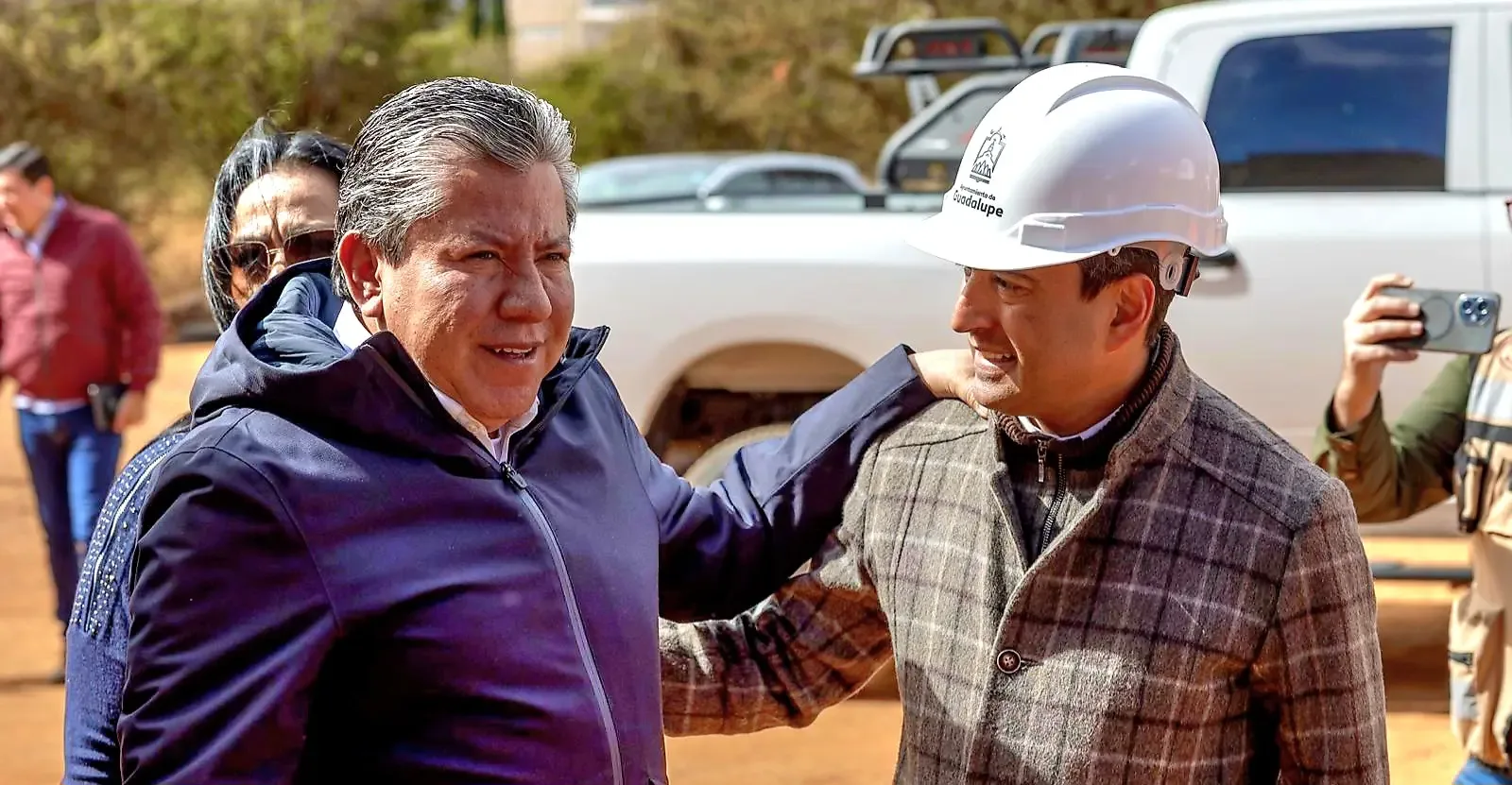 La construcción de viviendas del bienestar avanza en Guadalupe, Zacatecas.