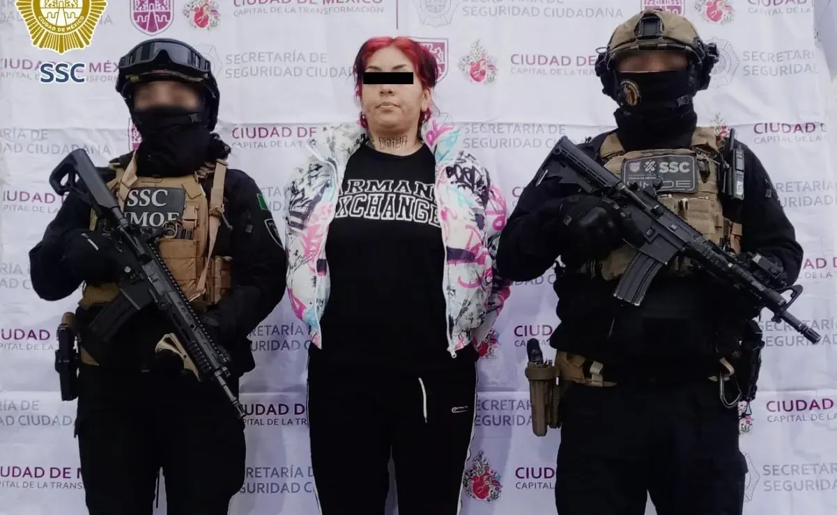 La detención de "La Mane", lideresa del narcotráfico en CDMX, durante el operativo policial.