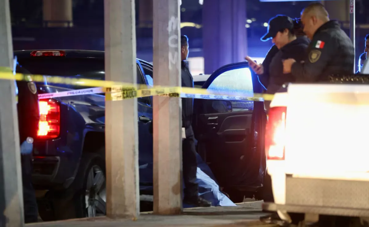 La escena del crimen en Miguel Hidalgo, donde ocurrió el asesinato.