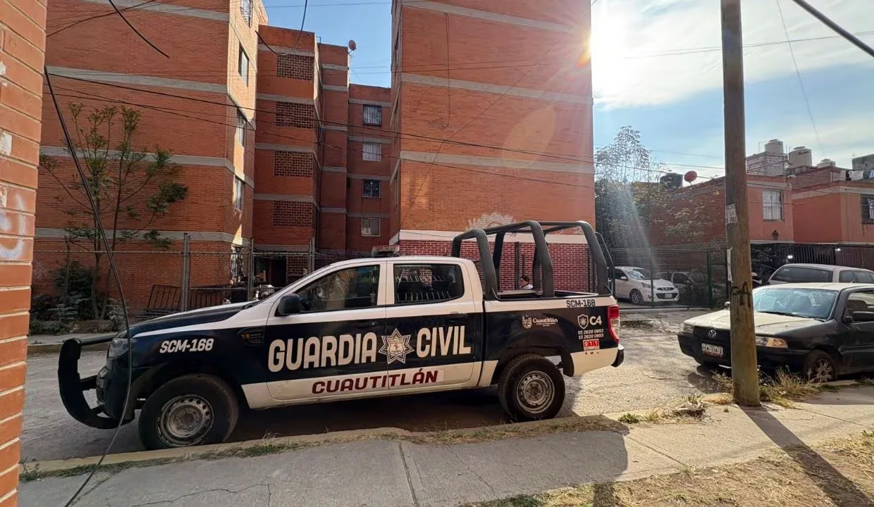 La escena del doble feminicidio en Cuautitlán, donde se busca al agresor.